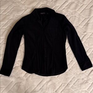 New York & Company Women’s Shirt. Black suede. XS.